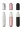  3-Piece Portable Mini Refillable Spray Bottle Silver/ Pink/ Black