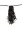 Umiwin Wavy Hair Natural-looking Lace Wig Black 50centimeter