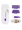  Rechargeable Painless Touch Laser Epilator White/Purple 12centimeter