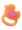 pigeon Duck Shape Cooling Teether, 4+ Months - Orange/Pink
