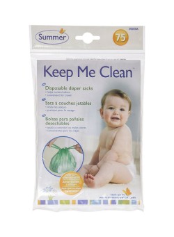 summer infant Keep Me Clean Disposable Diaper Sacks, Pack of 75