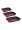 Tefal 3-Piece Aluminium Oven Dish Set Red/Black 29X22/31X24/37X27centimeter