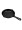 DINEWELL Round Melamine Frying Pan Black 17.5cm