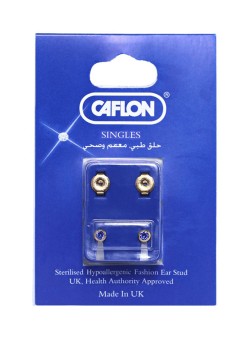 Caflon Medicated Stud Earrings Gold/Blue