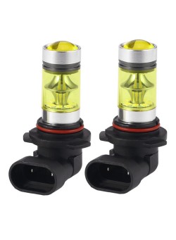 OUTAD 2-Pieces 9006 HB4 LED Driving Light Bulbs Car Front Fog Lamps