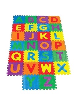 Rainbowtoy 26-Piece Foam Alphabets Puzzle Play Mat Set inch