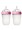 Comotomo 2-Piece Natural Feel Feeding Bottle 250ml, Pink