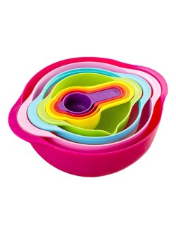 Liying 8-Piece Mixing Bowl Set Multicolour
