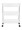 HOMEBOX Filo 3-Tier Kitchen Trolley White 53x68x18centimeter