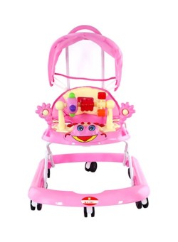 baby plus Baby Walker With Canopy - Pink