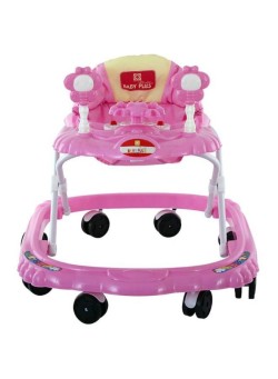 baby plus Collapsible Walker - Pink/White/Black