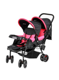 baby plus Twin Stroller With Reclining Seat
