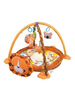 AGD 3-In-1 Lion Pop-Up Sides Activity Gym And Ball Pit 70x52x50centimeter