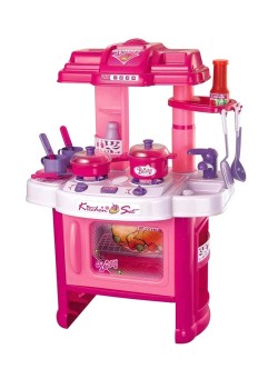  24-Plastic Kitchen Appliance Cooking Play Set