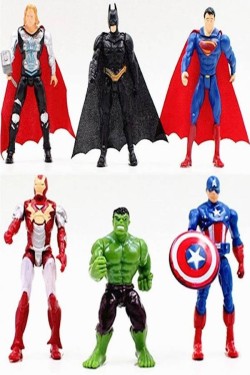 6-Piece Superhero Avengers Model Figure