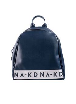 NA-KD Classic Logo Backpack Navy
