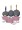 Neoflam 12-Piece Retro Demer Cookware Set Pink/Black