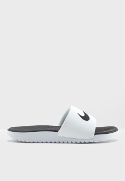 Nike Synthetic Kawa Slide White/Black