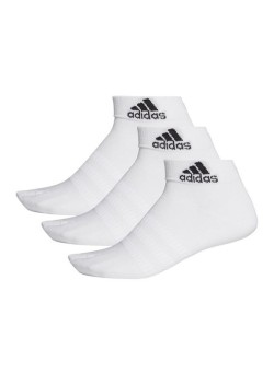 adidas 3 Pairs Ankle Socks White