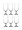 LAV 6-Piece Nevakar Glass Set Clear 190millimeter