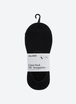 ALDO Penaloza Ribbed Hem Shoe Liner (5 Pcs) Black