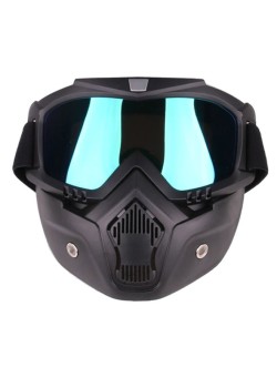  Windproof Motorcycle Mask With Goggles