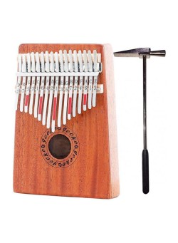  17-Key Kalimba With Mahogany Portable Thumb Piano