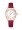 Naviforce Womens Leather Strap Analog Wrist Watch NF5010