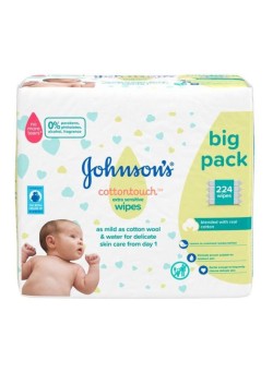 Johnsons Baby Wipes, Cottontouch, Extra Sensitive, 8+4 Packs, 672 Count
