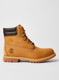 Timberland Logo Suede 6 Inch Hiking Boots Wheat