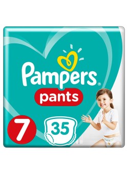 Pampers Pants Diapers, Size 7, 17+ kg, 35 Diapers