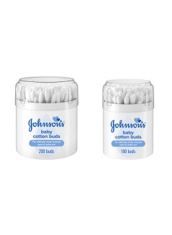 Johnsons Baby Cotton Buds, 200 + 100 Sticks Free