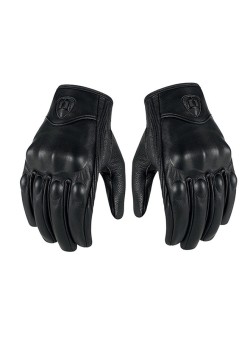  Pair Of Genuine Leather Touch Screen Motorcycle Glove