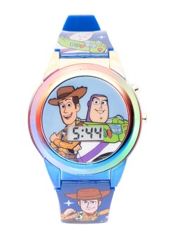 DISNEY Boys Toy Story Round Shape Plastic Digital Watch TRHA4144