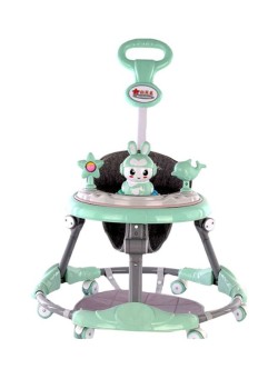 Cool Baby Anti-Rollover Baby Walker With Push Handle Bar