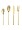 Sunhome 4-Piece Premium Cutlery Set Gold