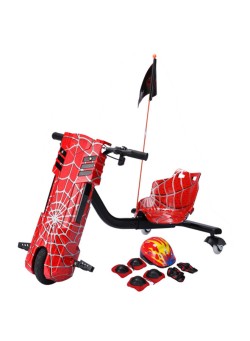 Rockbaby 3-Wheel Spider Man Pattern Drifting Electric Scooter