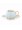 Shuer Gold Handle Small Five Leaf Ceramic Cup And Saucer Blue/White 115ml