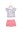 TOFFYHOUSE Infants Striped T-Shirt & Shorts Set Pink