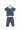 TOFFYHOUSE Baby Anchor Print Pyjama Set in Navy Grey