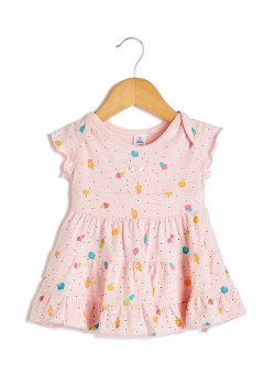 TOFFYHOUSE Infant Ice Cream Print Dress Pink