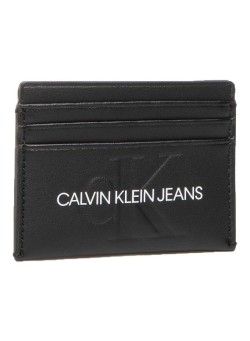 Calvin Klein Jeans Embossed Logo Front Card Holder Black