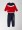 R&B 2-Piece Solid Design Sweatshirt And Joggers Set Red/Black/White