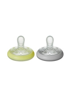 tommee tippee Pack of 2 Closer To Nature Night Time Soother