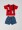 Moms Love Baby T-Shirt and Shorts Set Red