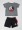 JORDAN Infant Jordan AJ8 Front Circle T-Shirt & Shorts Set 023-BLACK