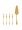 Shuer 5-Piece Stainless Steel Cake Knife And Fork Set Golden